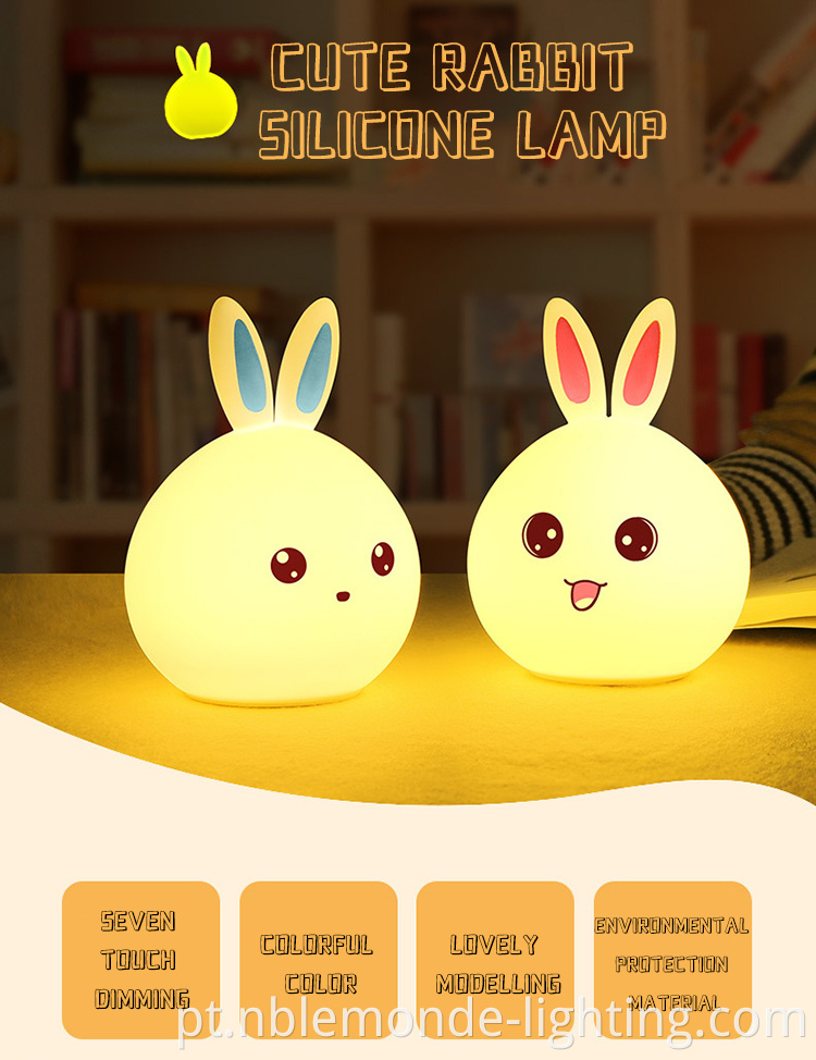 Bunny LED Night Light with Touch Sensor